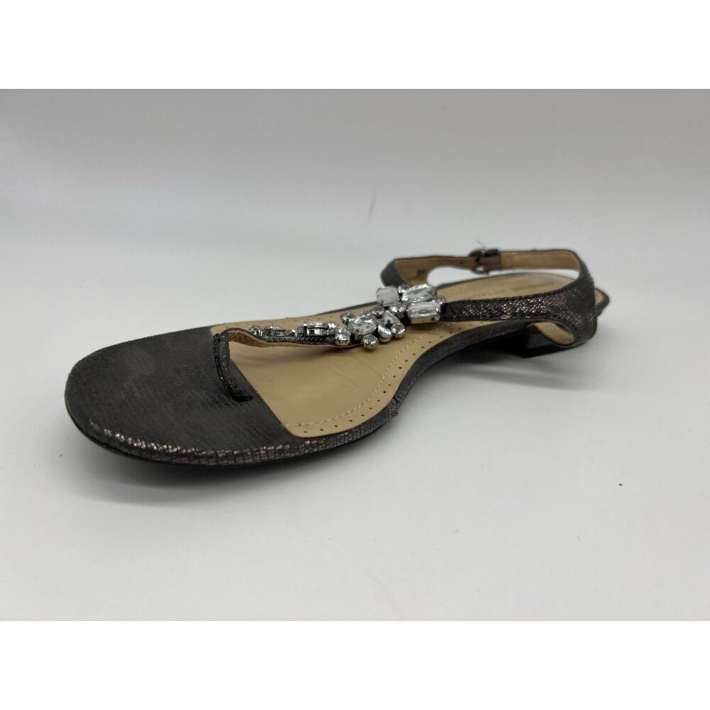 Adrienne Vittadini Pian Women Jewel Thong Flat Sandals Size 9